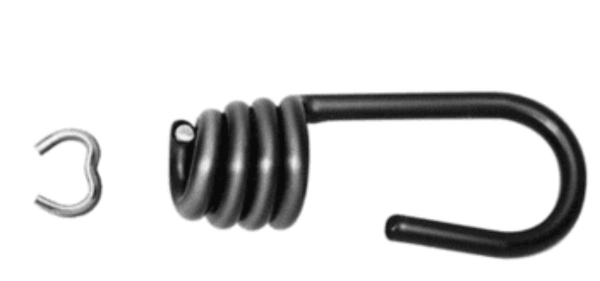 HOOK FOR ELASTIC ROPE 8MM BLACK 2PCS