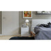 W2 bedside table 2 drawers White matt - Bedside tables made of furniture boardSZN-PME<<<Bedside tablesSZN<<<ActionPL