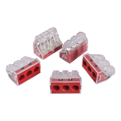 CABLE CLIP WITH QUICK CONNECTION 5 PCS WAGO 3x2.5MM-6MM