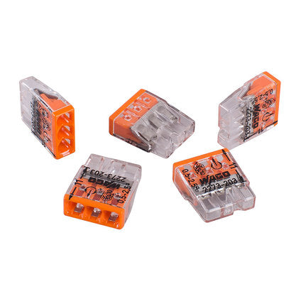 CABLE CLIP WITH QUICK CONNECTION 5 PCS WAGO 3x0.08MM-2.5MM