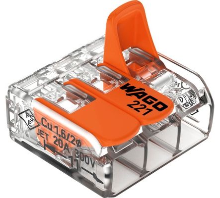 QUICK CONNECT CABLE CLAMP 16 PCS 2X0.2-4MM2 WAGO