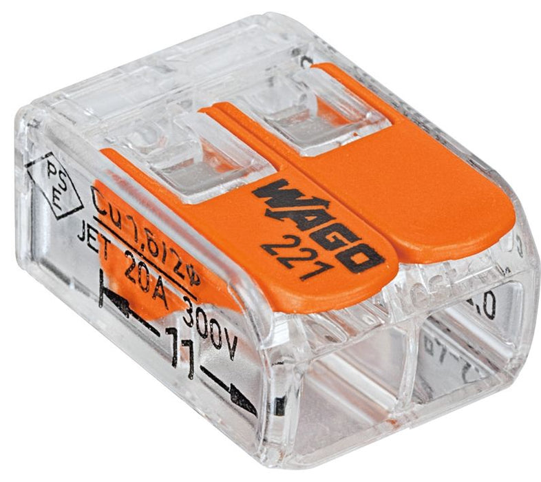 QUICK CONNECT CABLE CLAMP 16 PCS 2X0.2-4MM2 WAGO