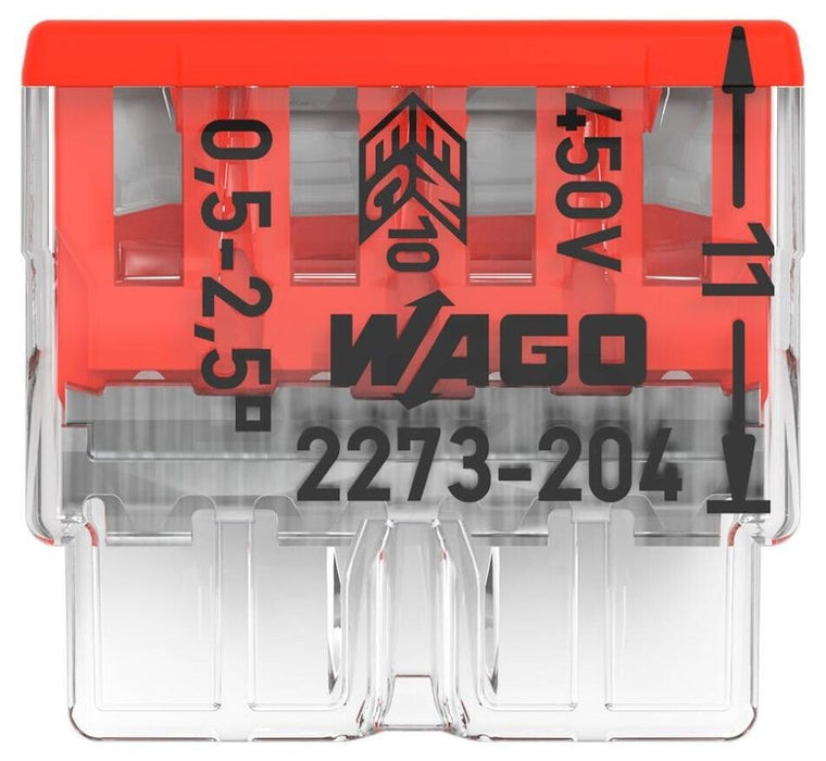 QUICK CONNECT CABLE CLAMP 20 PCS 4X0.5-2.5MM2 WAGO