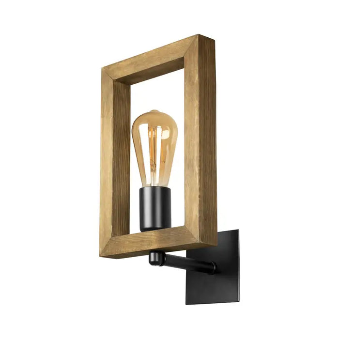 WALL APPLIANCE E27 WALNUT LIGHTSTYLE TIERA - Аплици<<<Вътрешно осветление<<<Мебели и