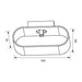 WALL APPLIQUE OVAL WHITE VIVALUX ADEL - Аплици<<<Вътрешно осветление<<<Мебели и