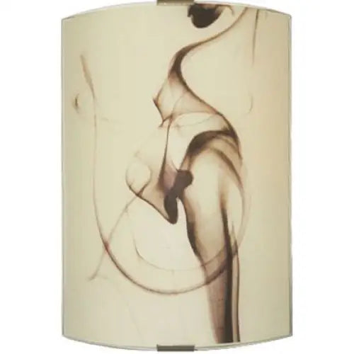 WALL APPLIQUE SMOKE SQUARE 20X29 ECRUE/BROWN LIGHTSTYLE SMOKE - Аплици<<<Вътрешно осветление<<<Мебели и