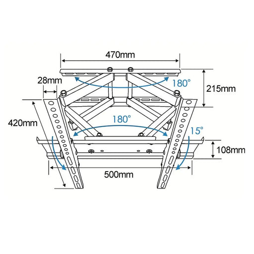 Wall Bracket Esperanza ERW004 70’’ 26’’ - Brackets for TVs / monitorsTVA-UCH<<<TV