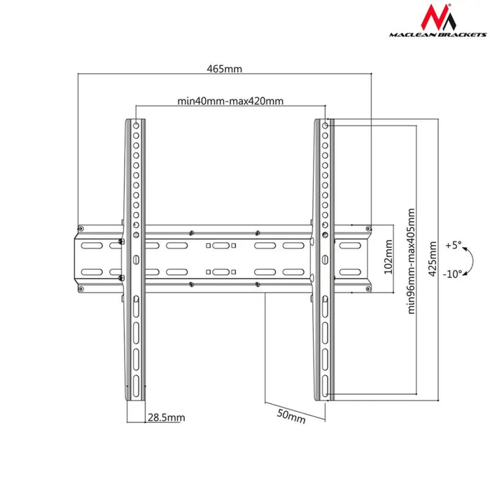 Wall Bracket MacLean MC-748 32’’ 60’’ 85’’ 100’’ - Монтиране на екрани<<<Електроника Периферни и резервни