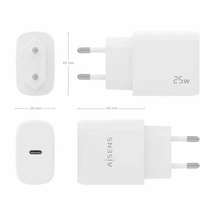 Wall Charger Aisens A110-0756 White 25 W (1 Unit) - Електроника Телефони и таблети<<<Компютри|