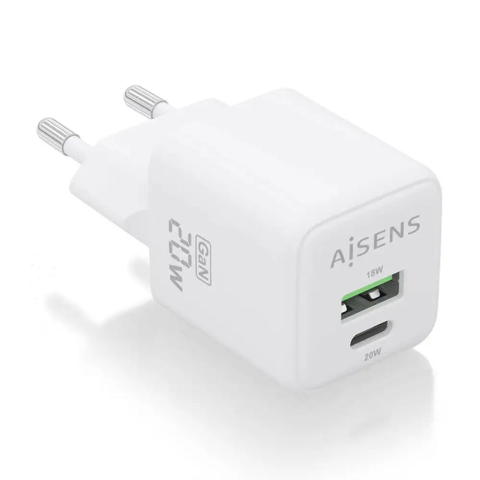Wall Charger Aisens ASCH-20W2P010-W White 20 W (1 Unit) - Електроника Телефони и таблети<<<Компютри|