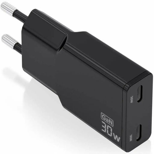 Wall Charger Aisens ASCH-30W2P049-BK Black 30 W - USB зарядни и кабели<<<Електроника Телефони и таблети<<<Компютри|