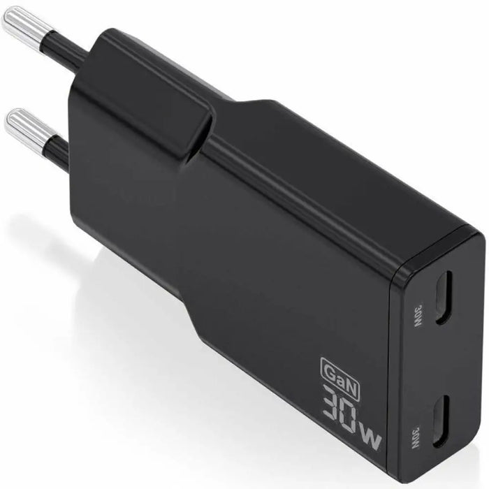 Wall Charger Aisens ASCH-30W2P049-BK Black 30 W - USB зарядни и кабели<<<Електроника Телефони и таблети<<<Компютри|