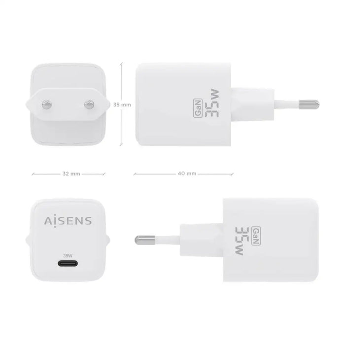 Wall Charger Aisens ASCH-35W1P016-W White 35 W (1 Unit) - Електроника Телефони и таблети<<<Компютри|