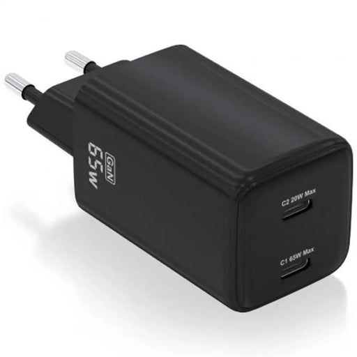 Wall Charger Aisens ASCH-65W2P040-BK Black 65 W (1 Unit) - Електроника Телефони и таблети<<<Компютри|