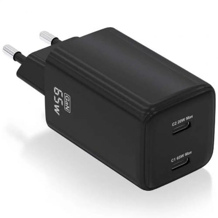 Wall Charger Aisens ASCH-65W2P040-BK Black 65 W (1 Unit) - Електроника Телефони и таблети<<<Компютри|