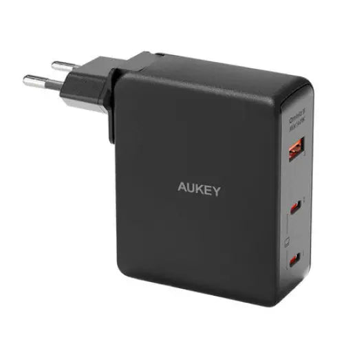 Wall charger Aukey PA-B7O 1xUSB-A 2xUSB-C 140W GaN (black) - mains chargers<<<Chargers<<<GSM Accessories<<<InnproXML
