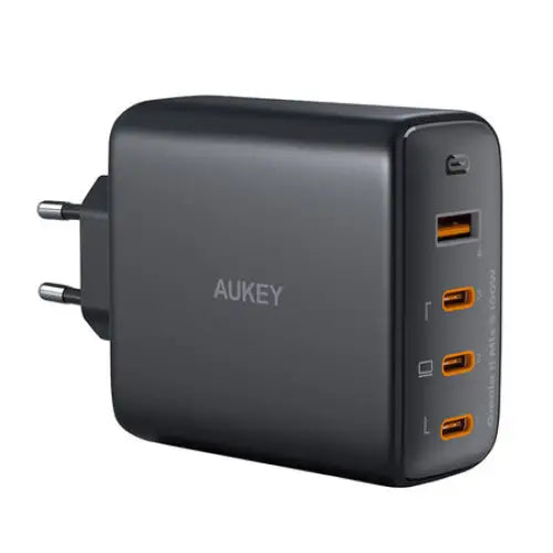 Wall charger Aukey PA-B7S 1xUSB-A 3xUSB-C 100W GaN (black) - mains chargers<<<Chargers<<<GSM Accessories<<<InnproXML