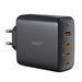 Wall charger Aukey PA-B7S 1xUSB-A 3xUSB-C 100W GaN (black) - mains chargers<<<Chargers<<<GSM Accessories<<<InnproXML
