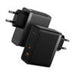 Wall charger Baseus GaN USB-C + USB 100W + 1m cable (black) - mains chargers<<<Chargers<<<GSM