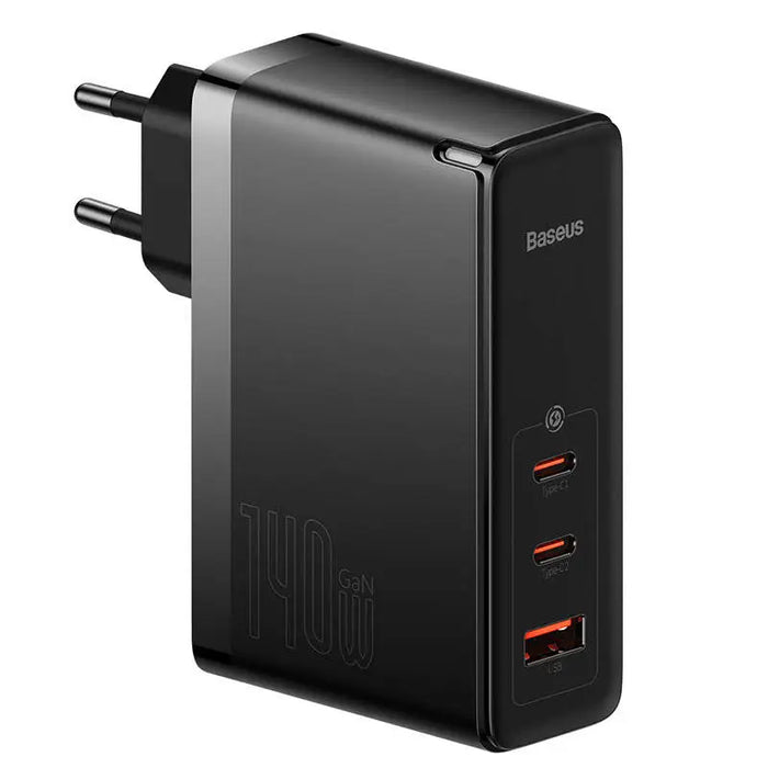 Wall charger Baseus GaN5 Pro 2xUSB-C + USB 140W (black) - mains chargers<<<Chargers<<<GSM