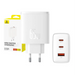 Wall charger Baseus OS-Cube Pro 2xUSB-C + USB 65W (white) - mains chargers<<<Chargers<<<GSM