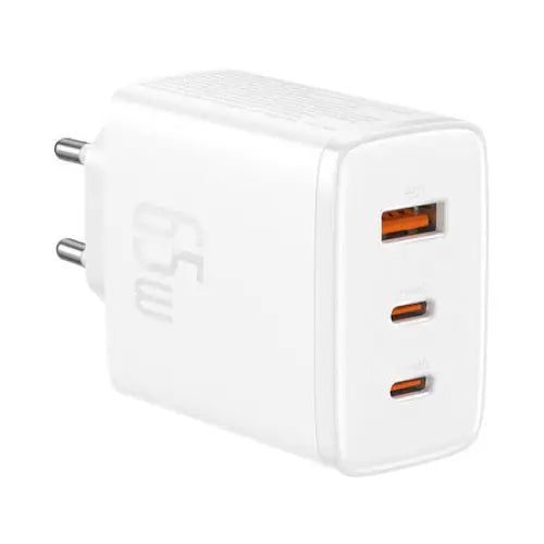 Wall charger Baseus OS-Cube Pro 2xUSB-C + USB 65W (white) - mains chargers<<<Chargers<<<GSM