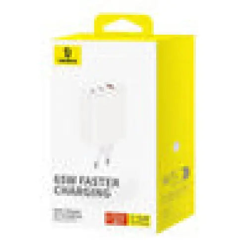 Wall charger Baseus OS-Cube Pro 2xUSB-C + USB 65W (white) - mains chargers<<<Chargers<<<GSM