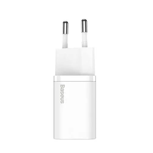 Wall charger Baseus Super Si Quick Charger 1C 25W (white) - Travel Charger<<<Accessories<<<Основна<<<DunaXML&&&mains