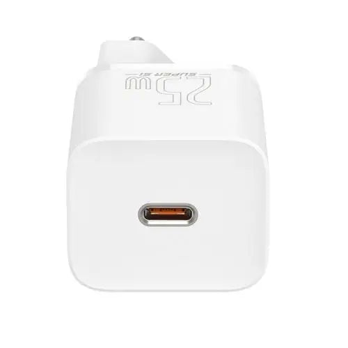 Wall charger Baseus Super Si Quick Charger 1C 25W (white) - Travel Charger<<<Accessories<<<Основна<<<DunaXML&&&mains