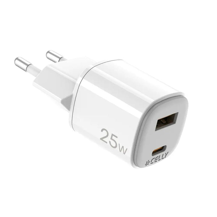 Wall Charger Celly UPTC1USB1USBC25 White - USB зарядни и кабели<<<Електроника Телефони и таблети<<<Компютри|