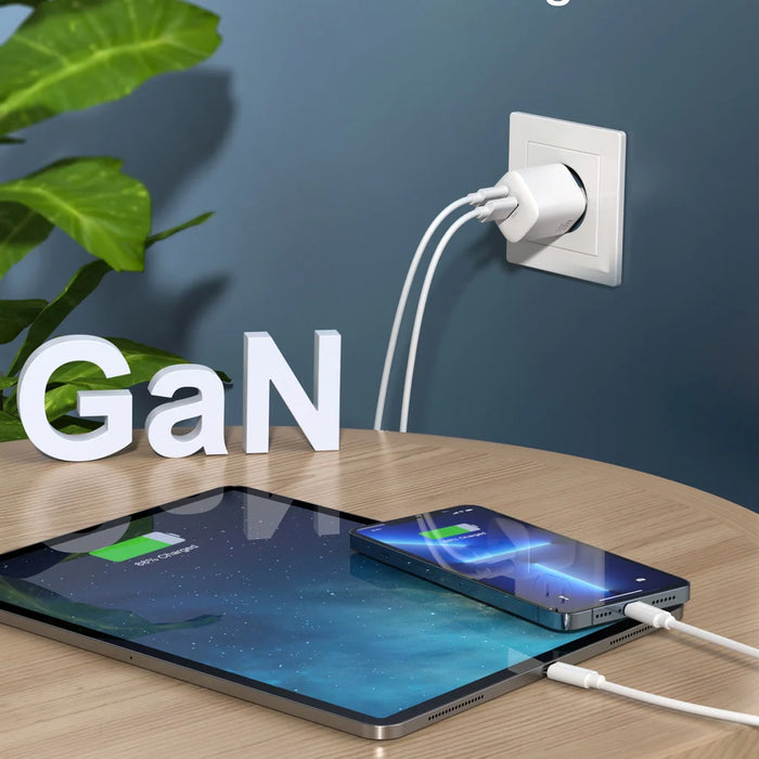 Wall Charger Choetech 33W PD5006 A + C dual port (white) - mains chargers<<<Chargers<<<GSM