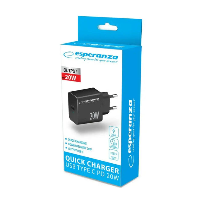 Wall Charger Esperanza EZC104K Black - USB зарядни и кабели<<<Електроника Телефони и таблети<<<Компютри|