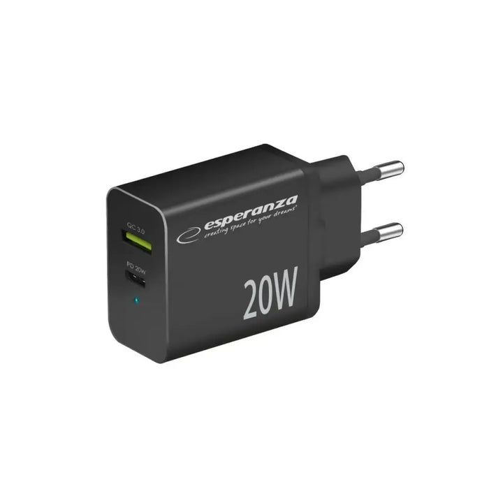 Wall Charger Esperanza EZC105K Black - USB зарядни и кабели<<<Електроника Телефони и таблети<<<Компютри|