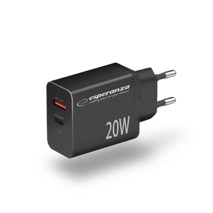 Wall Charger Esperanza EZC105K Black - USB зарядни и кабели<<<Електроника Телефони и таблети<<<Компютри|