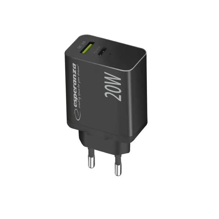 Wall Charger Esperanza EZC105K Black - USB зарядни и кабели<<<Електроника Телефони и таблети<<<Компютри|