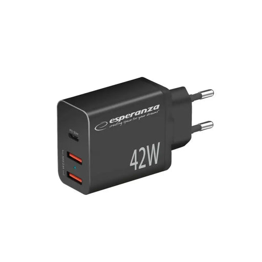 Wall Charger Esperanza EZC106K Black - USB зарядни и кабели<<<Електроника Телефони и таблети<<<Компютри|