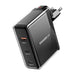 Wall charger Essager ECT2CA-ZXB01-Z GaN USB-A USB-C 100W (black) - mains chargers<<<Chargers<<<GSM