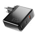 Wall charger Essager ECT2CA-ZXB01-Z GaN USB-A USB-C 100W (black) - mains chargers<<<Chargers<<<GSM