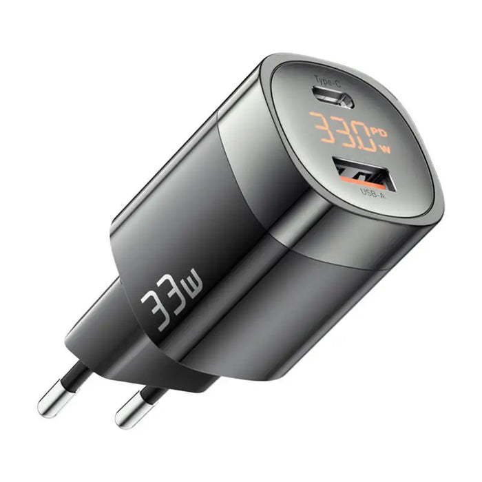 Wall charger Essager ECTCA-LYB01-Z GaN USB-A USB-C 33W (black) - mains chargers<<<Chargers<<<GSM Accessories<<<InnproXML