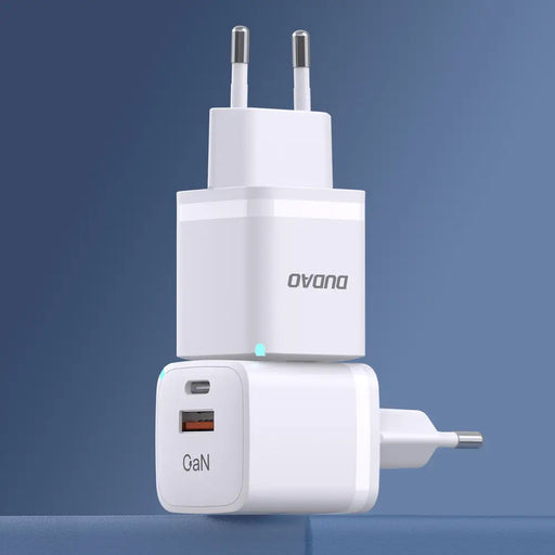Wall charger GaN 33W PPS USB C/USB Dudao A13Pro - white - Cell phone USB charger<<<HurtelXML