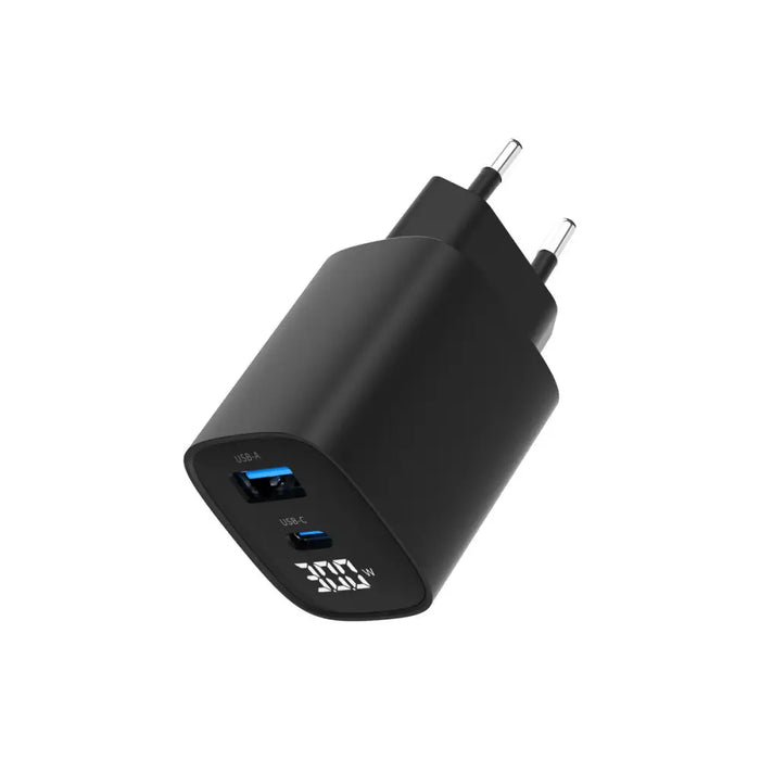 Wall Charger GEMBIRD TA-UC-PDQC30LCD-BK-01 Black 30 W - Електроника Телефони и таблети<<<Компютри|