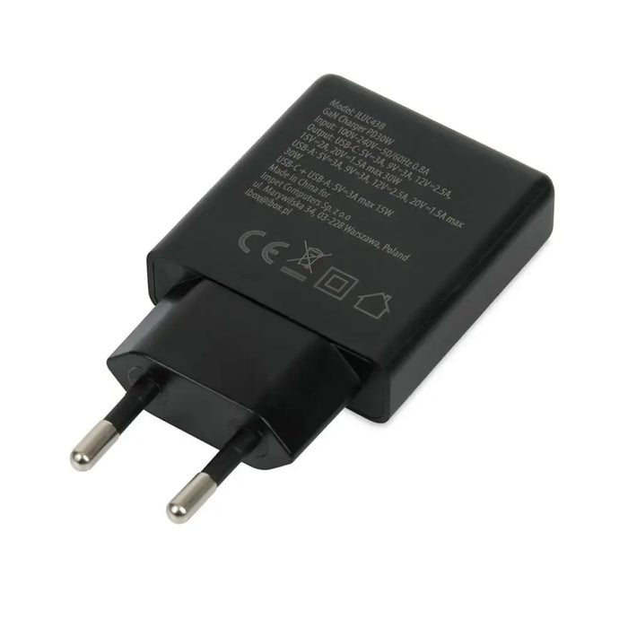 Wall Charger Ibox ILUC43B Black 30 W (1 Unit) - USB зарядни и кабели<<<Електроника Телефони и таблети<<<Компютри|