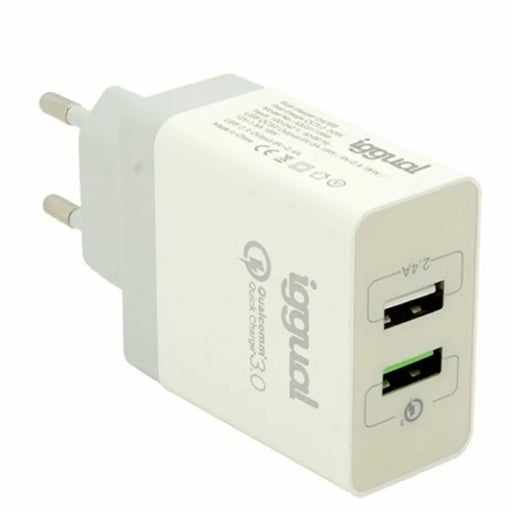 Wall Charger iggual IGG317389 - Електроника Телефони и таблети<<<Компютри| Електроника<<<BigBuy&&&USB зарядни и