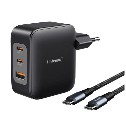 Wall Charger INTENSO GaN W100ACC Black 100 W - Електроника Телефони и таблети<<<Компютри| Електроника<<<BigBuy&&&USB