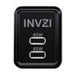 Wall charger INVZI GaN 2x USB-C 45W EU (black) - mains chargers<<<Chargers<<<GSM Accessories<<<InnproXML