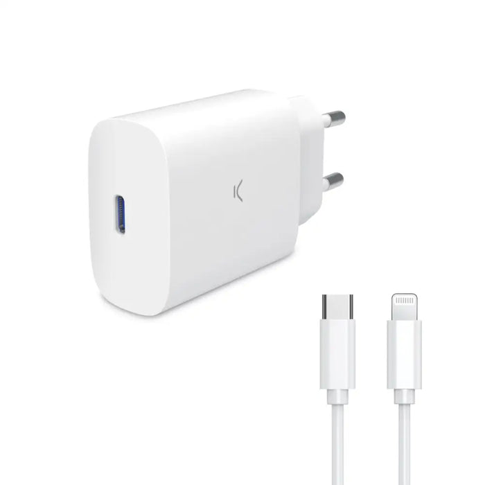 Wall Charger KSIX 1 m - Електроника Телевизори<<<Компютри| Електроника<<<BigBuy&&&Аудио и Видео Кабели<<<Електроника