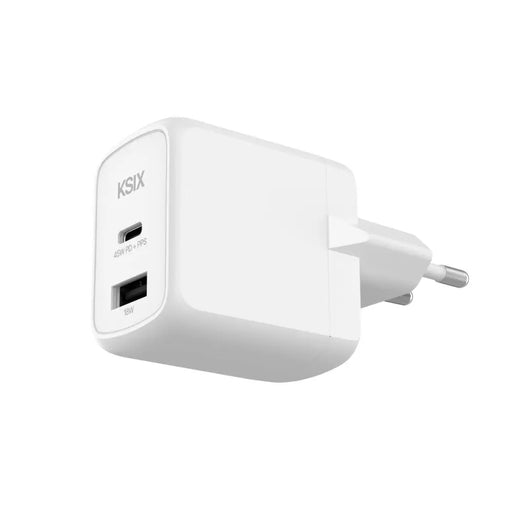 Wall Charger KSIX White 45 W - Електроника Телефони и таблети<<<Компютри| Електроника<<<BigBuy&&&USB зарядни и