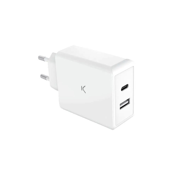 Wall Charger KSIX White 65 W - Електроника Телефони и таблети<<<Компютри| Електроника<<<BigBuy&&&USB зарядни и