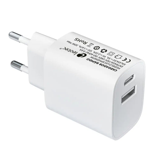 Wall Charger LEOTEC LECSPH20W2W White 20 W - Електроника Телефони и таблети<<<Компютри| Електроника<<<BigBuy&&&USB