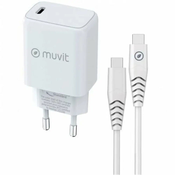 Wall Charger Muvit MCPAK0044 20 W White - Електроника Телефони и таблети<<<Компютри| Електроника<<<BigBuy&&&USB зарядни